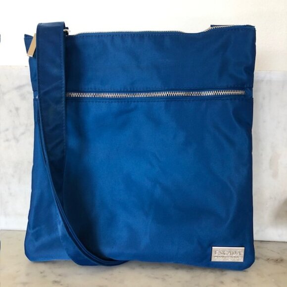 ESCADA MOON SPARKLE XL Nylon Fully Lined Blue Crossbody/Shoulder Bag - Picture 1 of 15